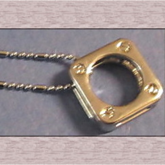 18KRP Bolt Design Necklace - Picture 1 of 1